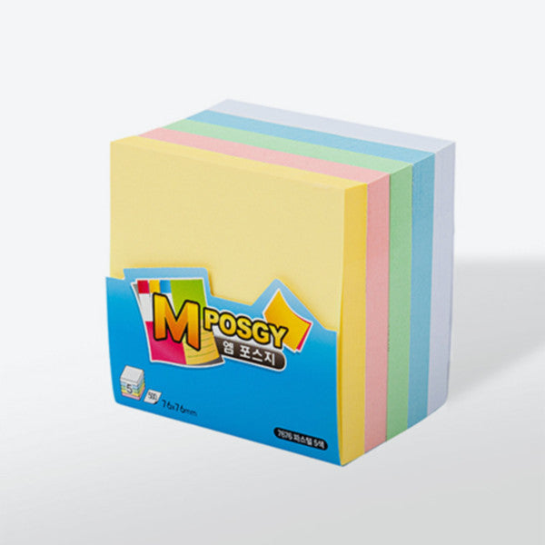 [M-POSGY] 7676 Pastel 5 colors (76*76mm)