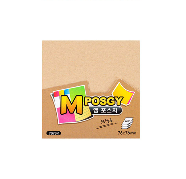 [M-POSGY] Basic  7676 (76*76mm) 100 sheets
