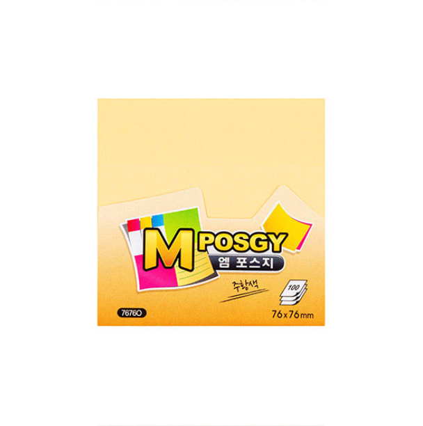 [M-POSGY] Basic  7676 (76*76mm) 100 sheets