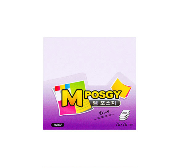 [M-POSGY] Basic  7676 (76*76mm) 100 sheets